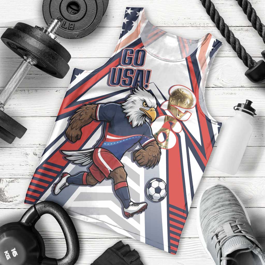 USA 2026 Soccer Custom Men Tank Top United States Eagle Go Champions
