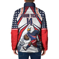 USA 2026 Soccer Custom Padded Jacket United States Eagle Go Champions