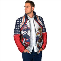 USA 2026 Soccer Custom Padded Jacket United States Eagle Go Champions