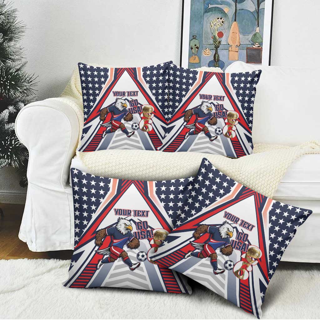 USA 2026 Soccer Custom Pillow Cover United States Eagle Go Champions