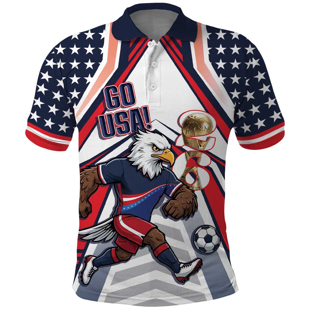 USA 2026 Soccer Custom Polo Shirt United States Eagle Go Champions