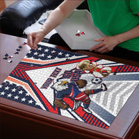 USA 2026 Soccer Custom Puzzle United States Eagle Go Champions