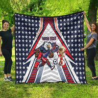 USA 2026 Soccer Custom Quilt United States Eagle Go Champions