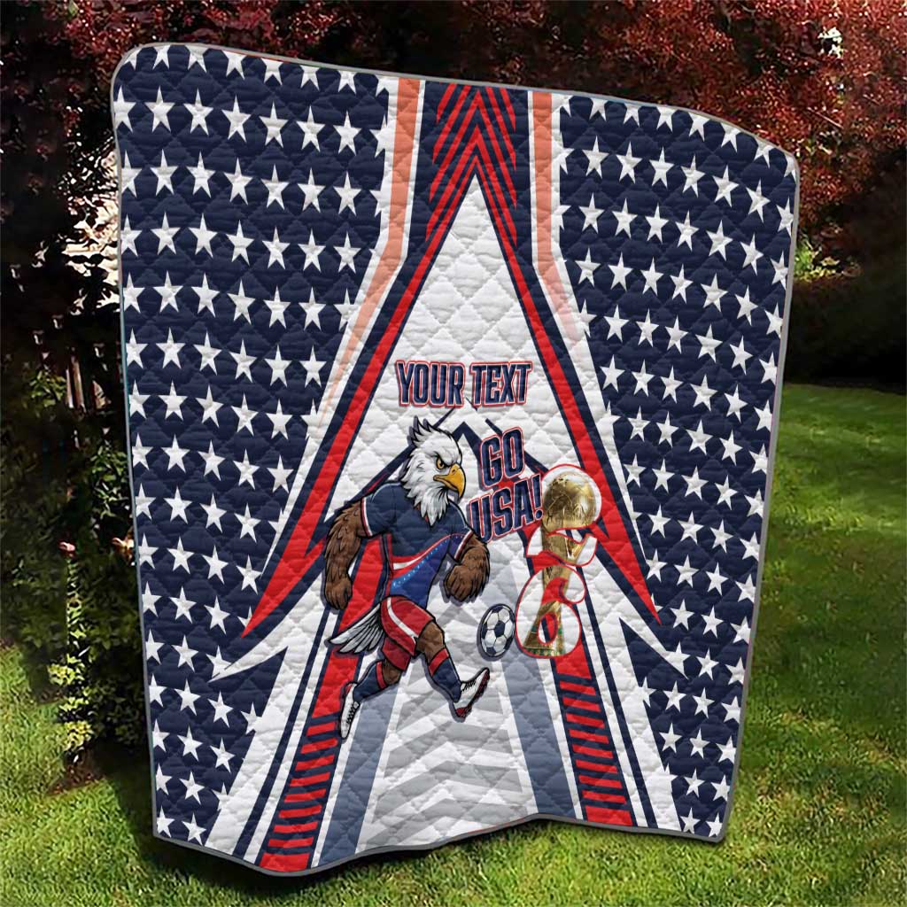 USA 2026 Soccer Custom Quilt United States Eagle Go Champions