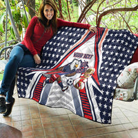 USA 2026 Soccer Custom Quilt United States Eagle Go Champions