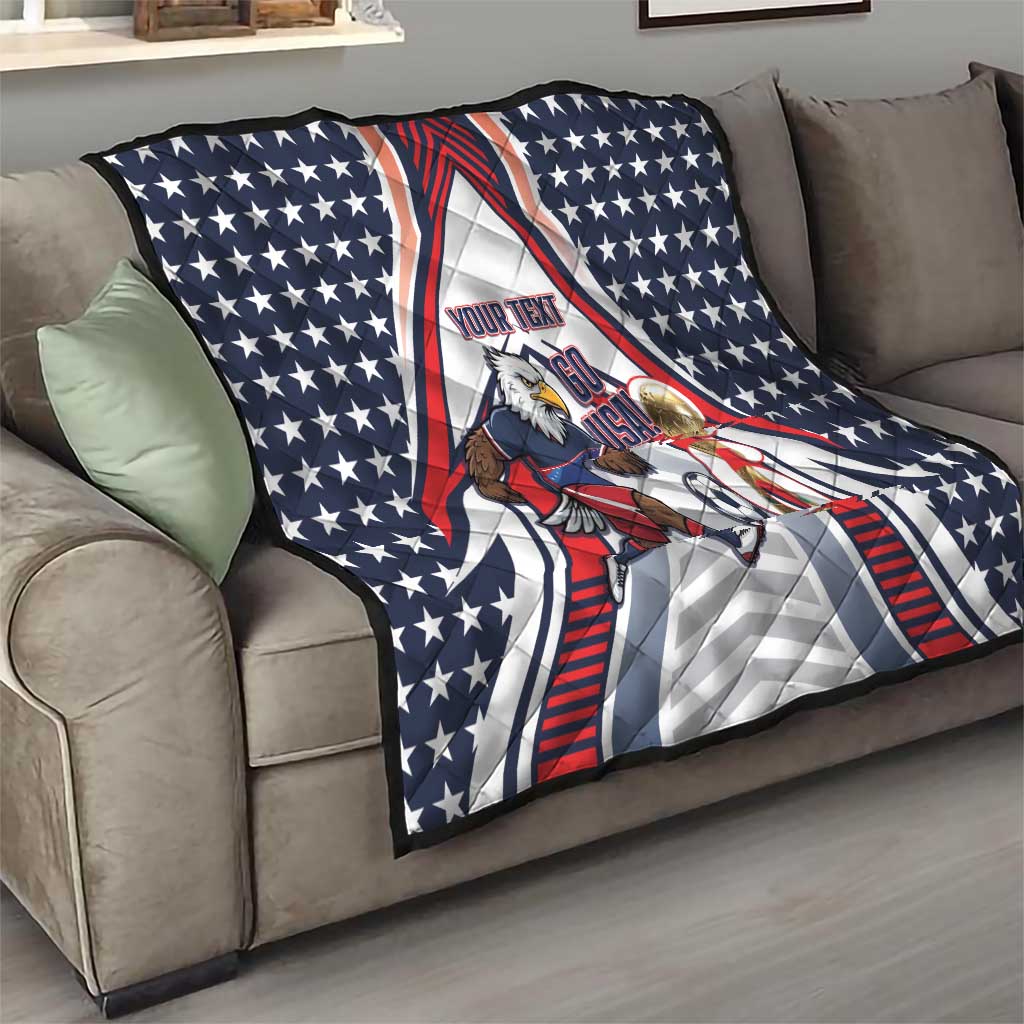 USA 2026 Soccer Custom Quilt United States Eagle Go Champions