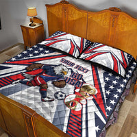 USA 2026 Soccer Custom Quilt Bed Set United States Eagle Go Champions