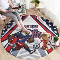 USA 2026 Soccer Custom Round Carpet United States Eagle Go Champions