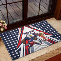 USA 2026 Soccer Custom Rubber Doormat United States Eagle Go Champions