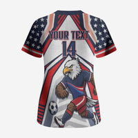 USA 2026 Soccer Custom Scrub Top United States Eagle Go Champions