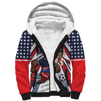 USA 2026 Soccer Custom Sherpa Hoodie United States Eagle Go Champions