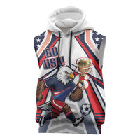 USA 2026 Soccer Custom Sleeveless Hoodie United States Eagle Go Champions