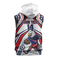 USA 2026 Soccer Custom Sleeveless Hoodie United States Eagle Go Champions