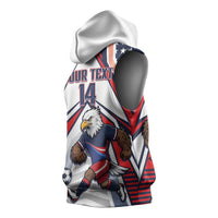 USA 2026 Soccer Custom Sleeveless Hoodie United States Eagle Go Champions