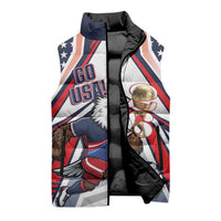 USA 2026 Soccer Custom Sleeveless Puffer Jacket United States Eagle Go Champions