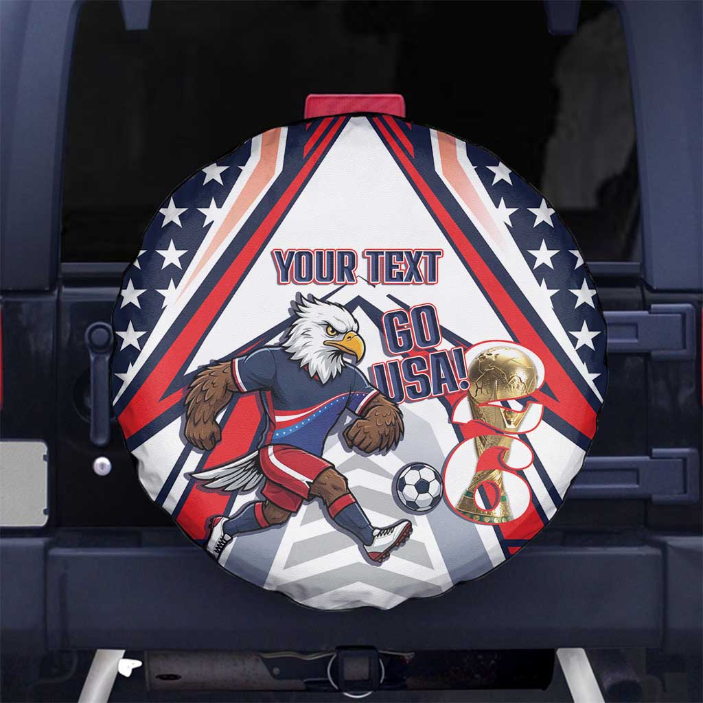 USA 2026 Soccer Custom Spare Tire Cover United States Eagle Go Champions