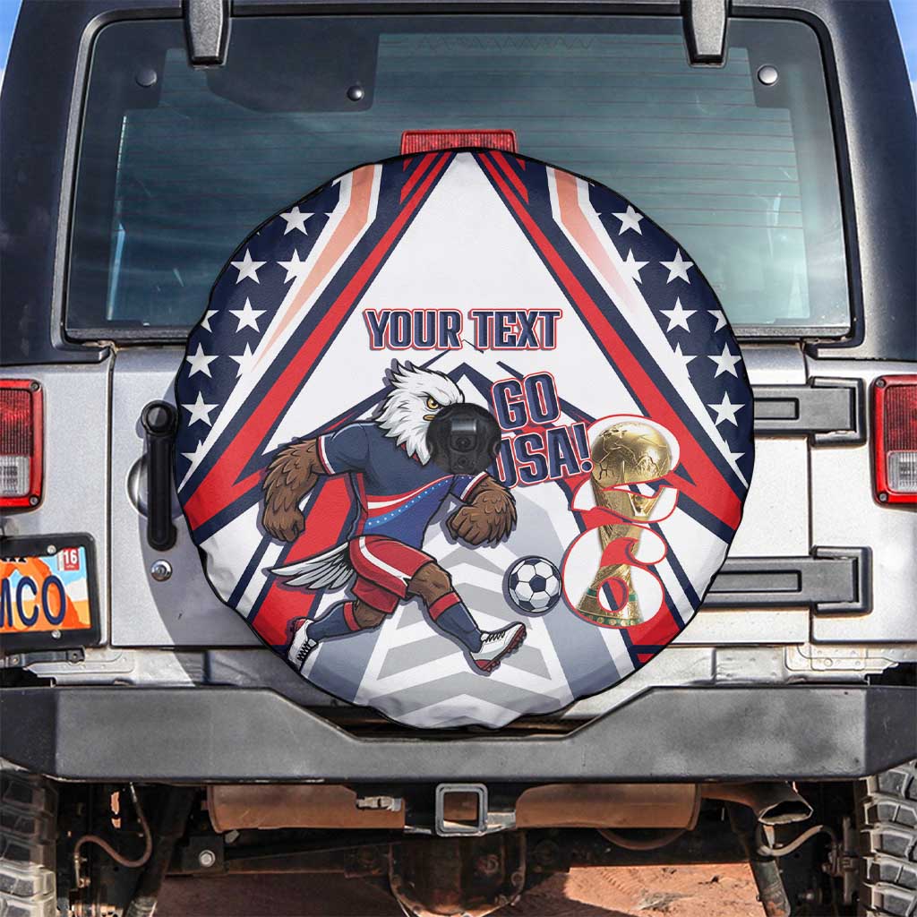 USA 2026 Soccer Custom Spare Tire Cover United States Eagle Go Champions