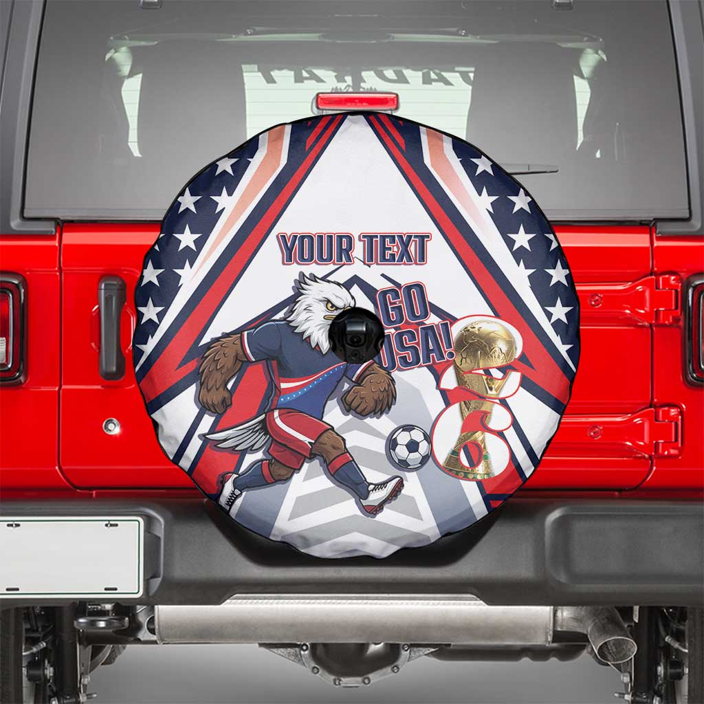 USA 2026 Soccer Custom Spare Tire Cover United States Eagle Go Champions