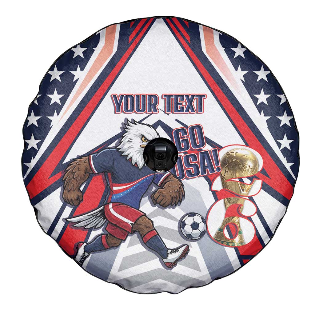 USA 2026 Soccer Custom Spare Tire Cover United States Eagle Go Champions
