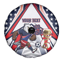 USA 2026 Soccer Custom Spare Tire Cover United States Eagle Go Champions