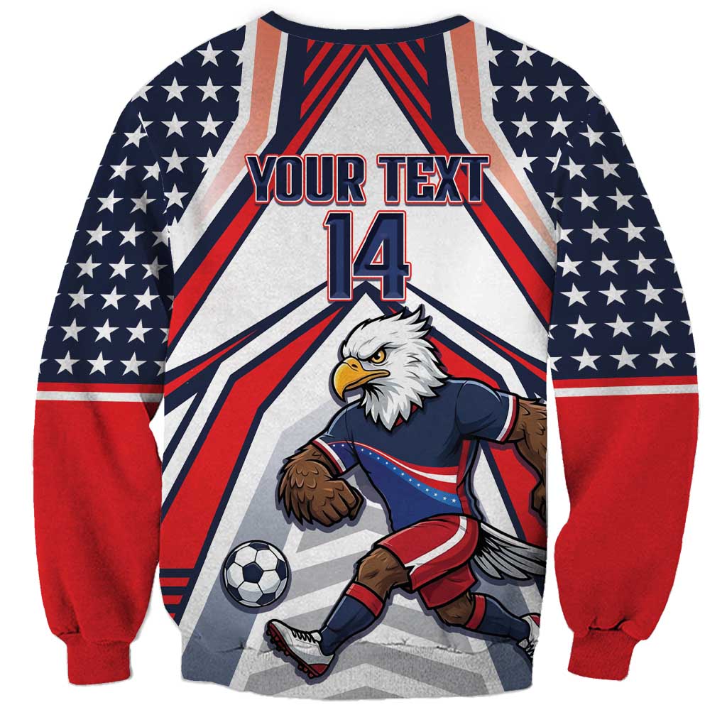 USA 2026 Soccer Custom Sweatshirt United States Eagle Go Champions