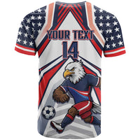 USA 2026 Soccer Custom T Shirt United States Eagle Go Champions