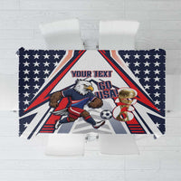 USA 2026 Soccer Custom Tablecloth United States Eagle Go Champions