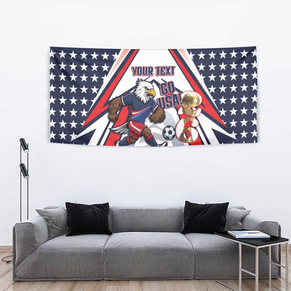 USA 2026 Soccer Custom Tapestry United States Eagle Go Champions