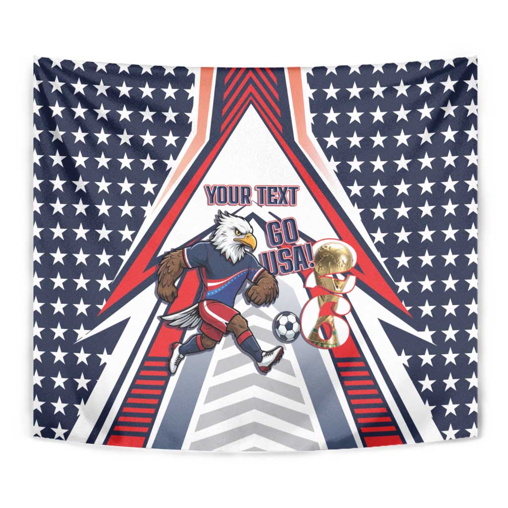 USA 2026 Soccer Custom Tapestry United States Eagle Go Champions