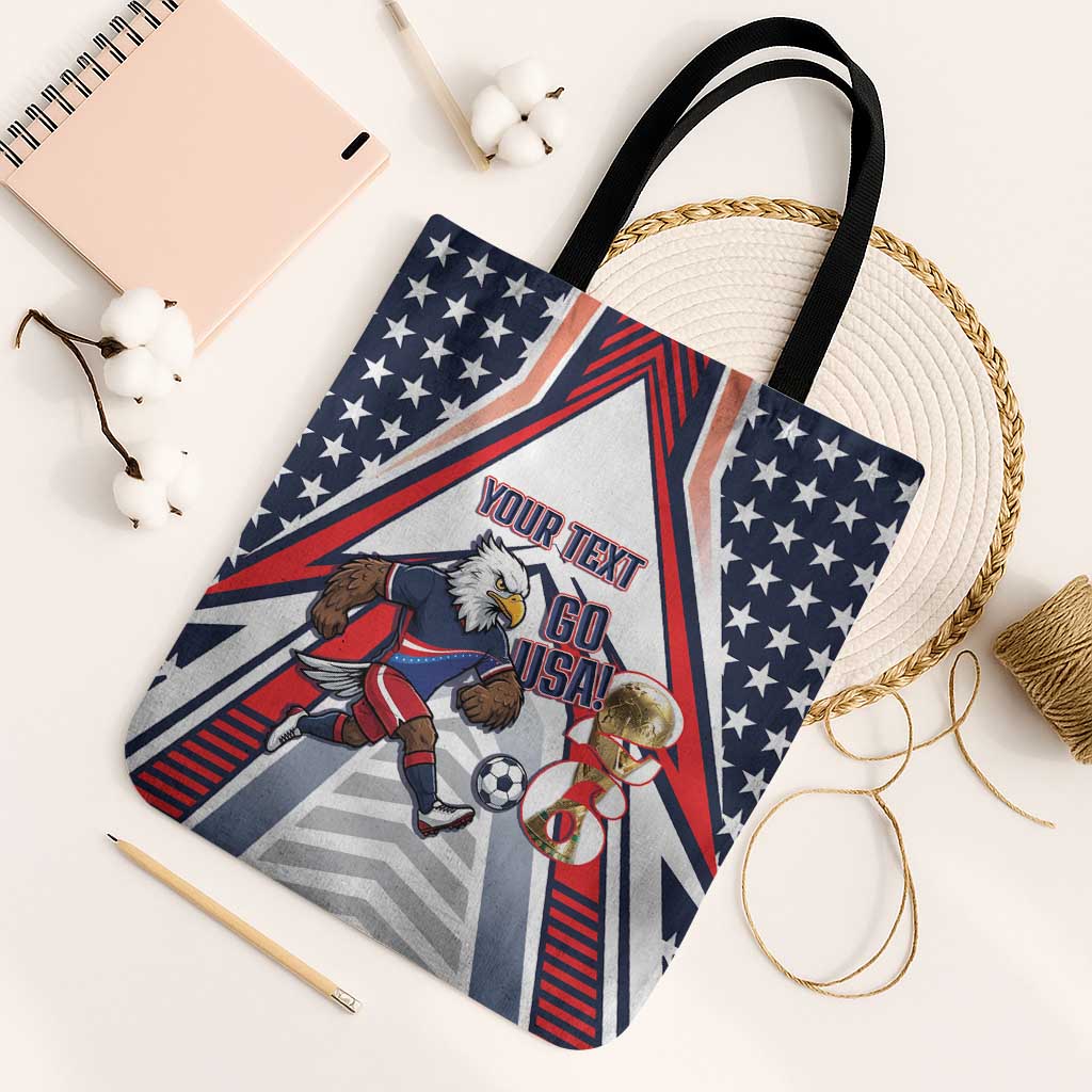 USA 2026 Soccer Custom Tote Bag United States Eagle Go Champions