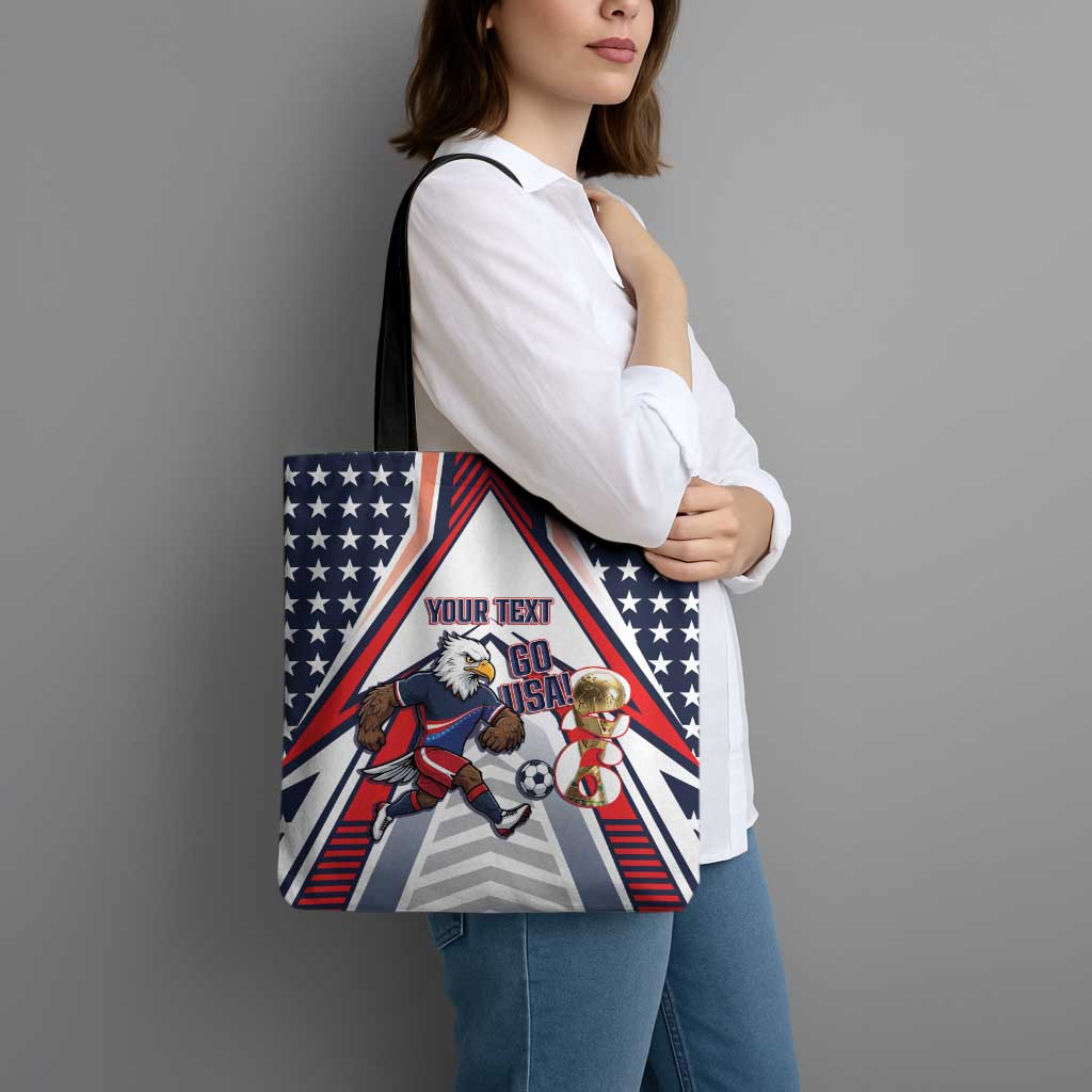 USA 2026 Soccer Custom Tote Bag United States Eagle Go Champions
