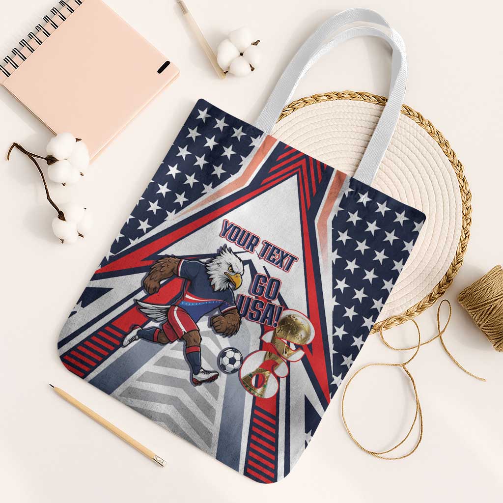USA 2026 Soccer Custom Tote Bag United States Eagle Go Champions