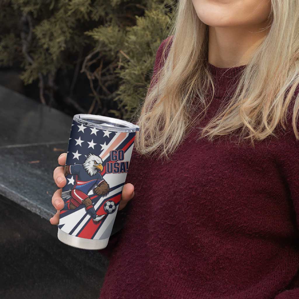 USA 2026 Soccer Custom Tumbler Cup United States Eagle Go Champions