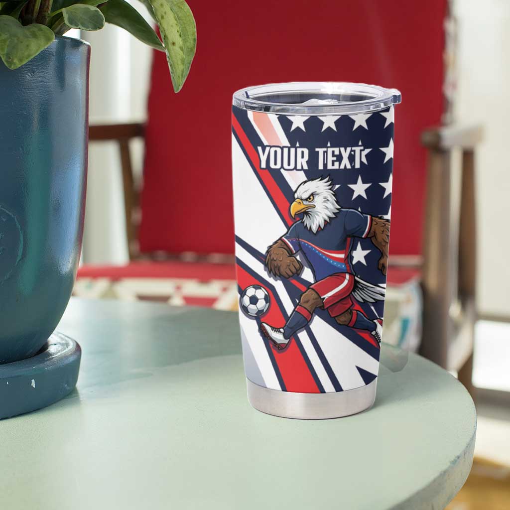 USA 2026 Soccer Custom Tumbler Cup United States Eagle Go Champions