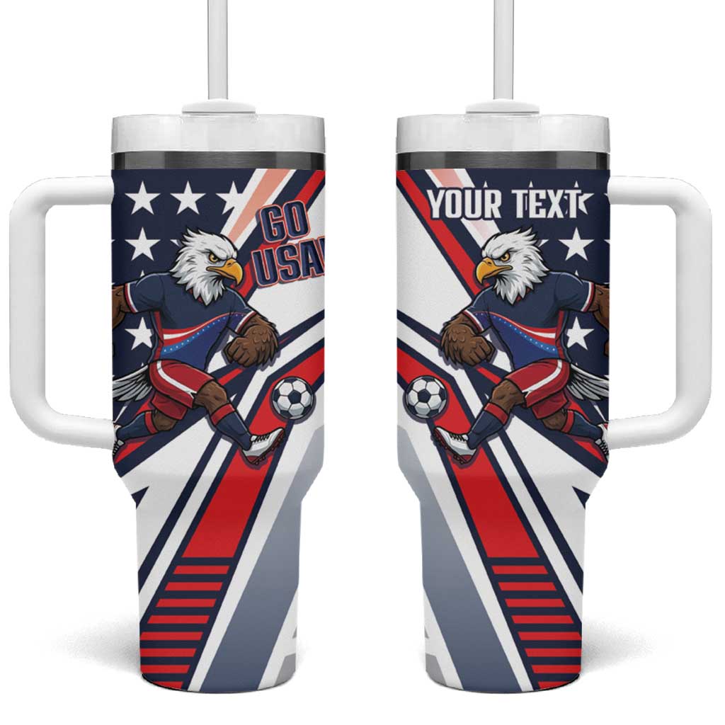 USA 2026 Soccer Custom Tumbler With Handle United States Eagle Go Champions