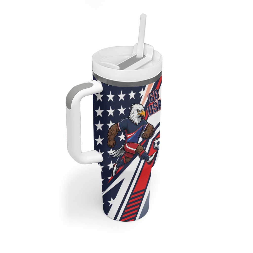 USA 2026 Soccer Custom Tumbler With Handle United States Eagle Go Champions
