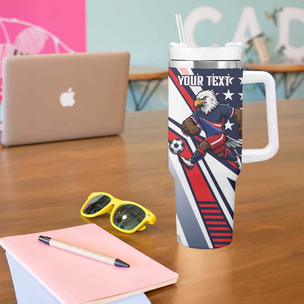 USA 2026 Soccer Custom Tumbler With Handle United States Eagle Go Champions