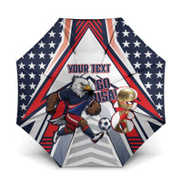 USA 2026 Soccer Custom Umbrella United States Eagle Go Champions
