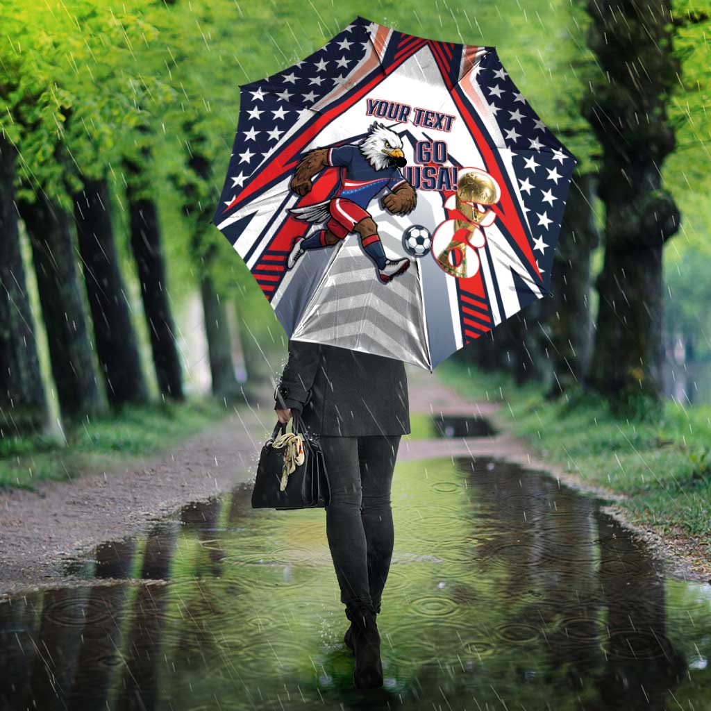 USA 2026 Soccer Custom Umbrella United States Eagle Go Champions