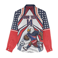 USA 2026 Soccer Custom Women Casual Shirt United States Eagle Go Champions