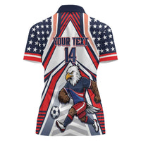 USA 2026 Soccer Custom Women Polo Shirt United States Eagle Go Champions