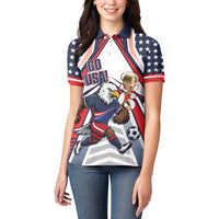 USA 2026 Soccer Custom Women Polo Shirt United States Eagle Go Champions