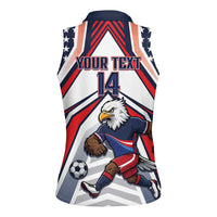 USA 2026 Soccer Custom Women Sleeveless Polo Shirt United States Eagle Go Champions