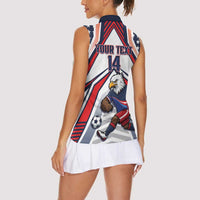 USA 2026 Soccer Custom Women Sleeveless Polo Shirt United States Eagle Go Champions