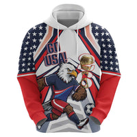 USA 2026 Soccer Custom Zip Hoodie United States Eagle Go Champions