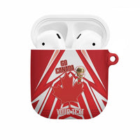 Canada 2026 Soccer Custom AirPods Case Les Rouges Go Champions