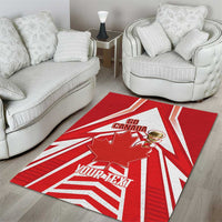 Canada 2026 Soccer Custom Area Rug Les Rouges Go Champions