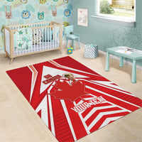 Canada 2026 Soccer Custom Area Rug Les Rouges Go Champions