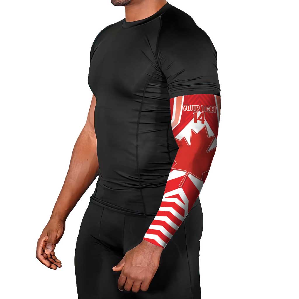 Canada 2026 Soccer Custom Arm Sleeves Les Rouges Go Champions