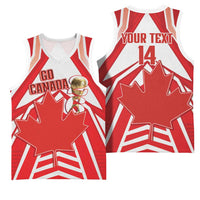 Canada 2026 Soccer Custom Basketball Jersey Les Rouges Go Champions